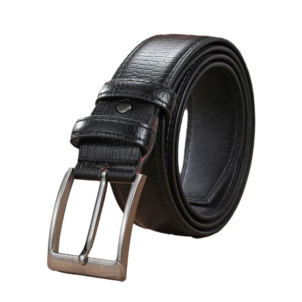Alloy Pin Buckle Sun Buckle Belt Men'S Casual Pu Belt Men'S Jeans Belt