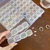 Versatile Clear Jewelry Storage Box Small Earrings Box Jewelry Organizers Perfect for Travel Home and Professional Use