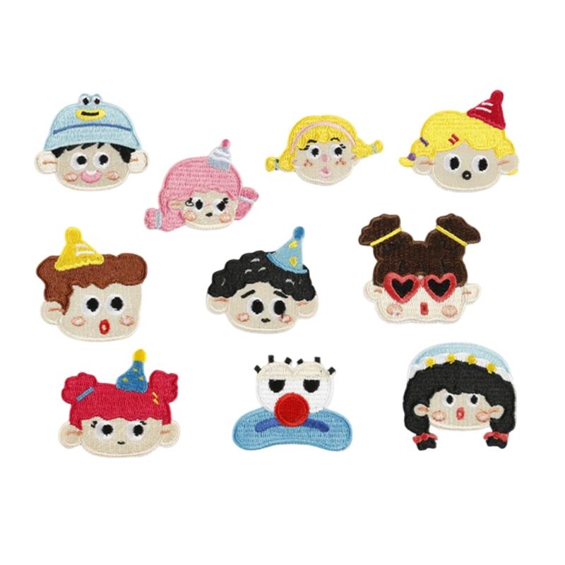 

10Pcs Iron On Embroidery Patches For Kids Adults Clothing Materials Easy To Apply 1
