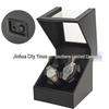 Leather Automatic 3-Position Mechanical Watch Winder with Silent Open-Lid Auto-Stop