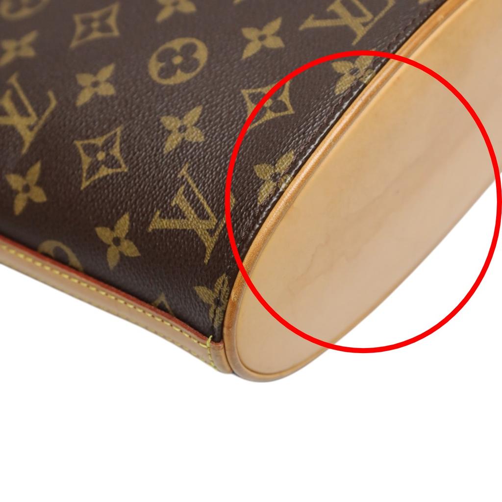 Louis Vuitton Monogram Drouot Shoulder Bag Monogram Canvas Brown Women M51290 Used