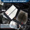X Autohaux Car Engine Air Filter No.17801-YZZ01 for Lexus ES330 3.3L 2002-2006 2 Pcs
