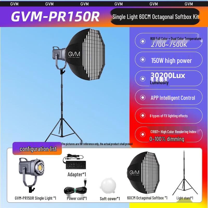 GVM 150W RGB LED Video Light