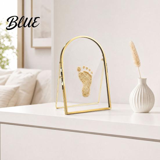 Paw Print Craft Sand Newborn Pet Frame Keepsake Kit Baby DIY Sea Hand Footprint Kit Handprint Metal Pressed Picture