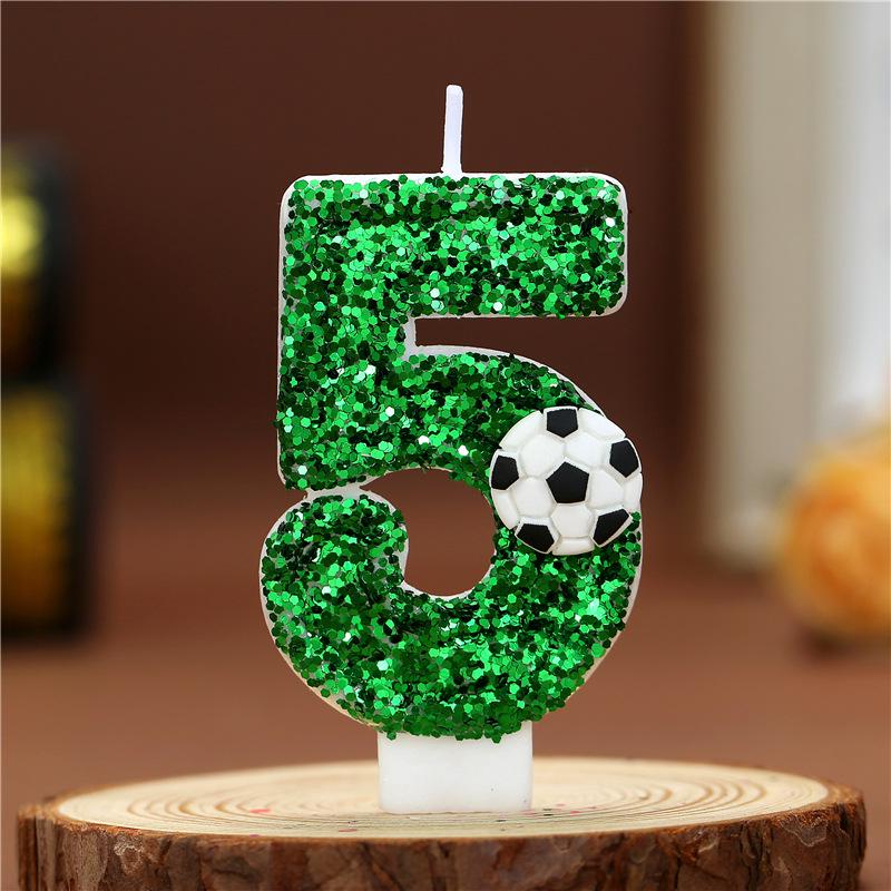 Creative Number Birthday Candle - New Football Series