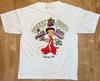 1996 Vintage Betty Boop Sturgis Weißes Rundhals-T-Shirt Motorrad Biker Rally Unisex T-Shirt
