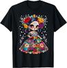 Flower Woman Day Of The Dead Dia De Los Muertos Catrina T-Shirt Mens Womens Tees Top Unisex T-Shirt Mens Womens Tees Top