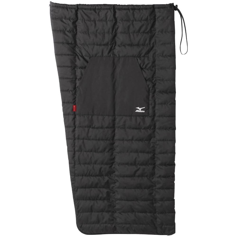 

Mizuno Techfil Warmer Kurumino Cold Weather Blanket with Storage Breath Water Free Size Bag, Thermo, Repellent, C2JYA610, Black, чёрный