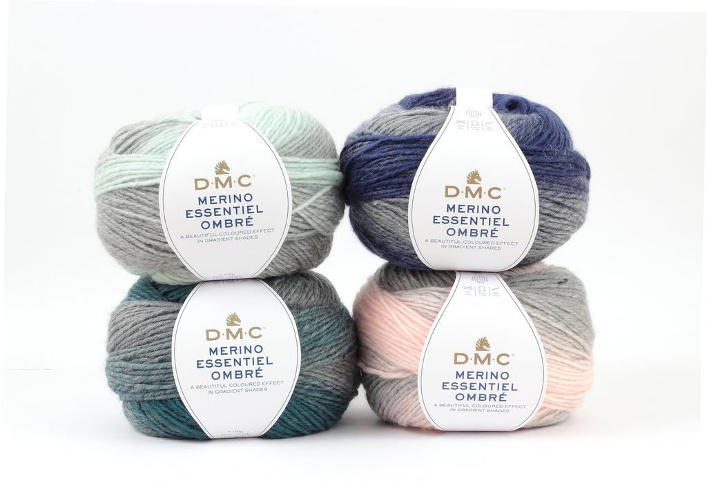 DMC OMBRE Extra Thick DMC8153 Yarn, #1000, White/Black, 150g, 285m,