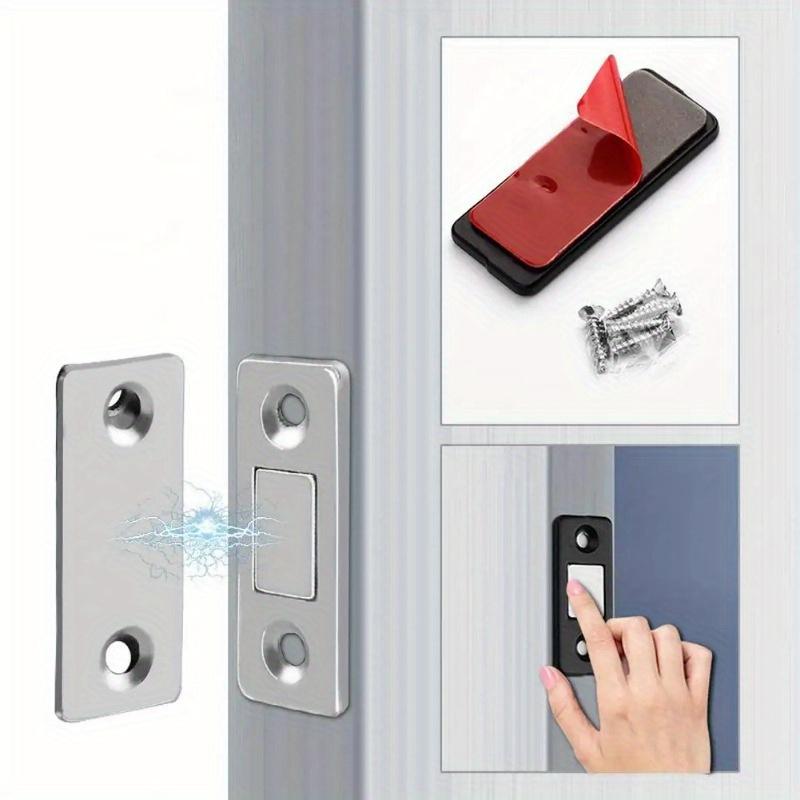 4Pc Ultra Thin Latch Cupboard Door Closer Cabinet Catches Door Stopper Furniture Fittings Strong Magnetic Kitchen Accessories