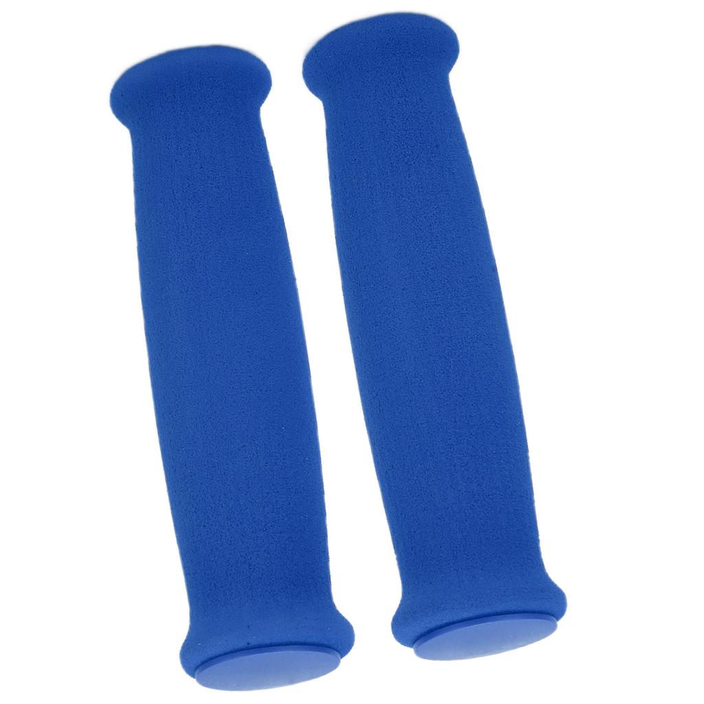 2pcs Hand Grips Covers Foam Sponge Anti Slip Lightweight Bicycle Handlebars Protectors for Road Mountain BicycleBlue