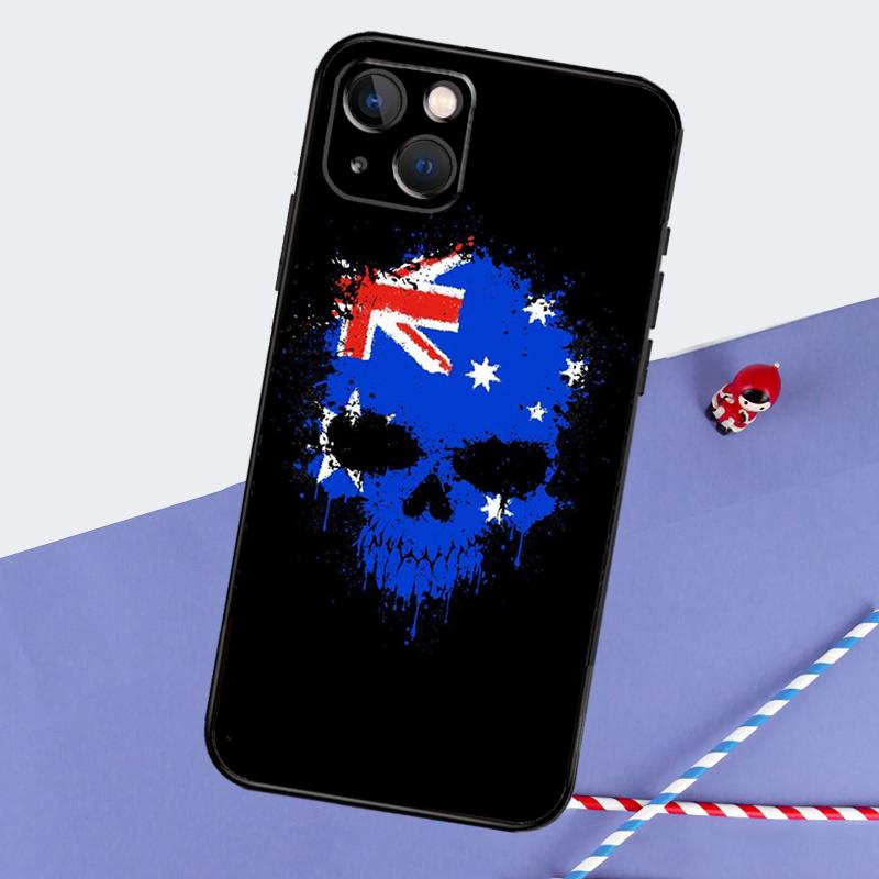 

Australian Flag Phone Case For iPhone 16 Pro Max 11 13 14 15 Pro Max 12 Mini XR 16 15 Plus 16e Back Cover iPhone 14 Pro