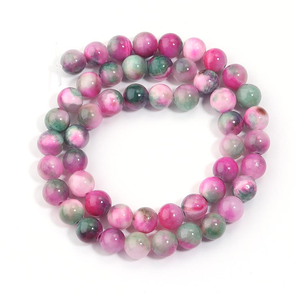 34-90pcs 4-12mm Persian Jade Stone Beads Natural Stone Loose Spacer Beads For Jewelry Making DIY Bracelet Necklace Accessories