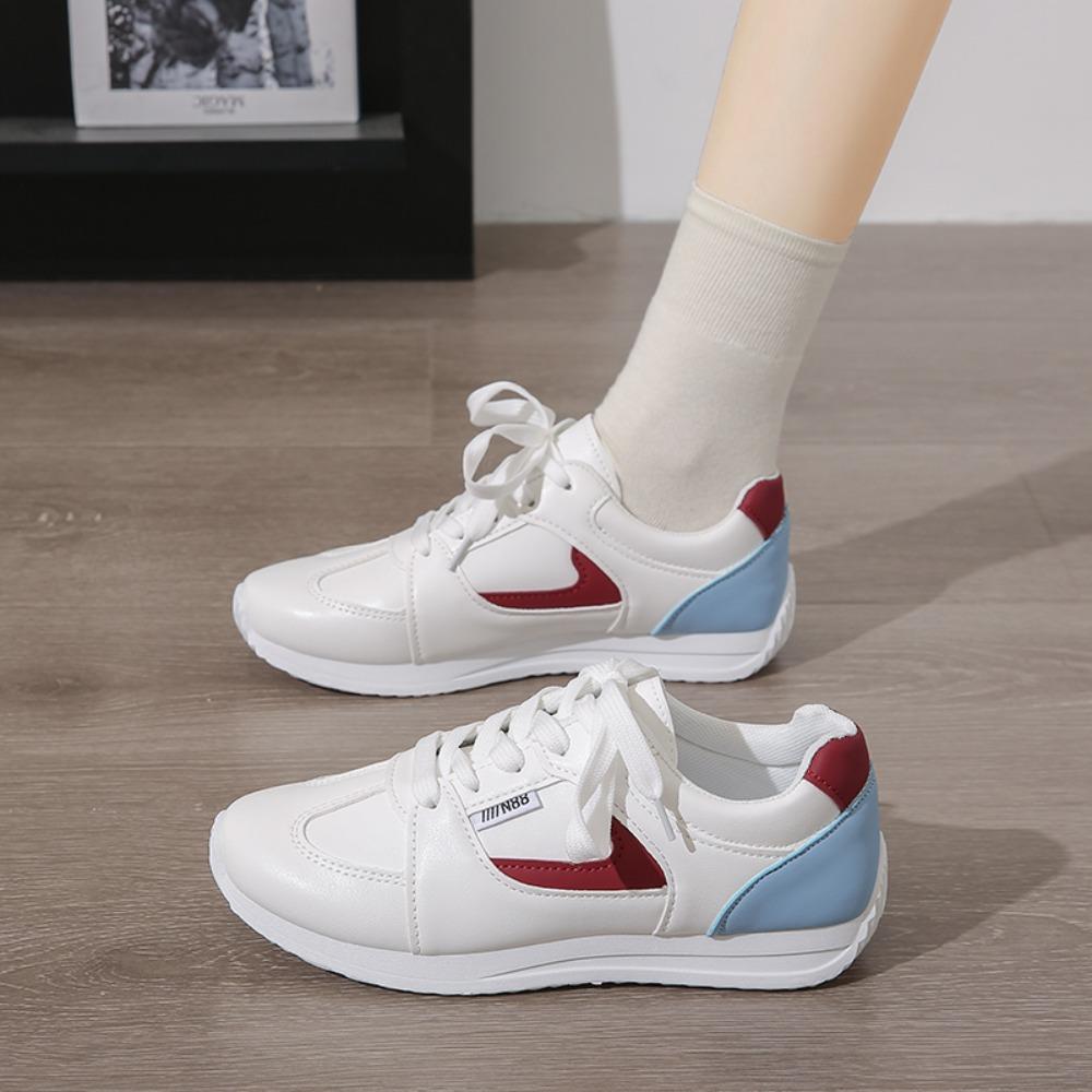New Women's Casual Shoes Lace-up Flat Sole Round Toe Women's Sports Shoes Leisure Outdoor Comfortable Sports Shoes