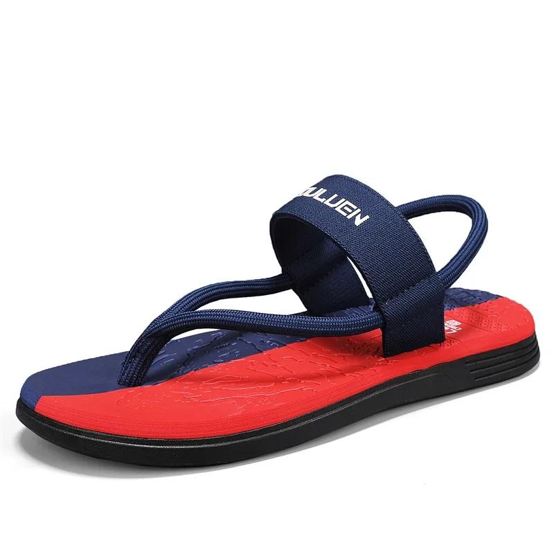 Fashion New Summer Fashion Men SandalsRoman Outdoor Beach Comfortable Shoes Flip Flops Slip On Flats Opened Toe Sports Slippers