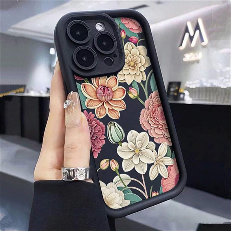 Floral Summer Thickened Anti-Fall Phone Case For Xiaomi Redmi Note 13 12 11 10 9 Pro Plus 11s 13C 12C Redmi 13 4G Cover Shell