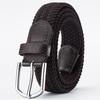 Unisex Elastic Stretch Canvas Belt - Korean Style Versatile Woven Waist Belt for Men and Women