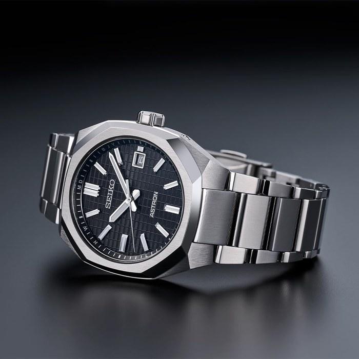 Seiko Astron SBXY063 Japanese-Made Men's Watch, Solar Radio Sync, Date Calendar, Pure Titanium Case & Band, Blue Dial