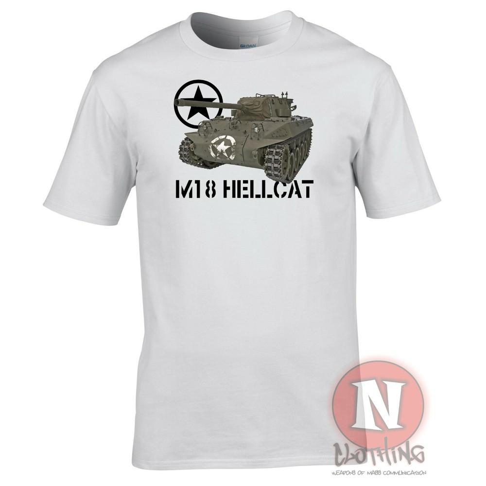 M18 Hellcat Tank Destroyer TShirt Military Ww2 DDay History Us Army Wwii Wot 2XL