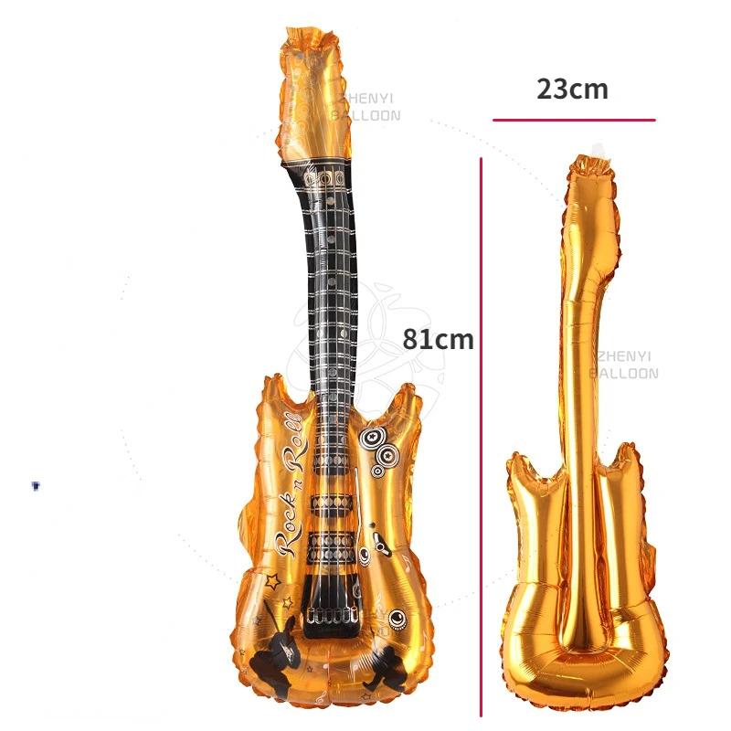 Hot Cartoon Guitar Balloons Inflatable Air Globos Party Supplies Kids s Birthday Ballon Classic