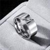 8MM breiter Mode Edelstahl Ring Schmuck Für Frau Mann