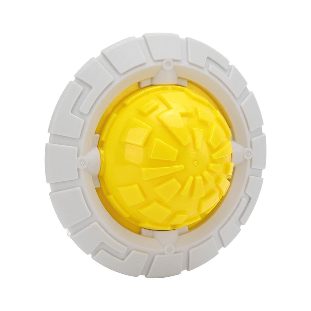 Dog Ball Toy Bite Resistant Interactive Pet Dog Tooth Cleaning Squeaky Toy for Indoor OutdoorYellow