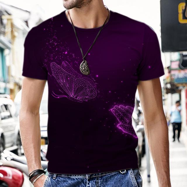 

Летняя высокотехнологичная мужская футболка с 3D-принтом «Цветы и черепа», унисекс, с круглым вырезом, с коротким рукавом, с забавной графикой, в уличном стиле, большого размера 6XL