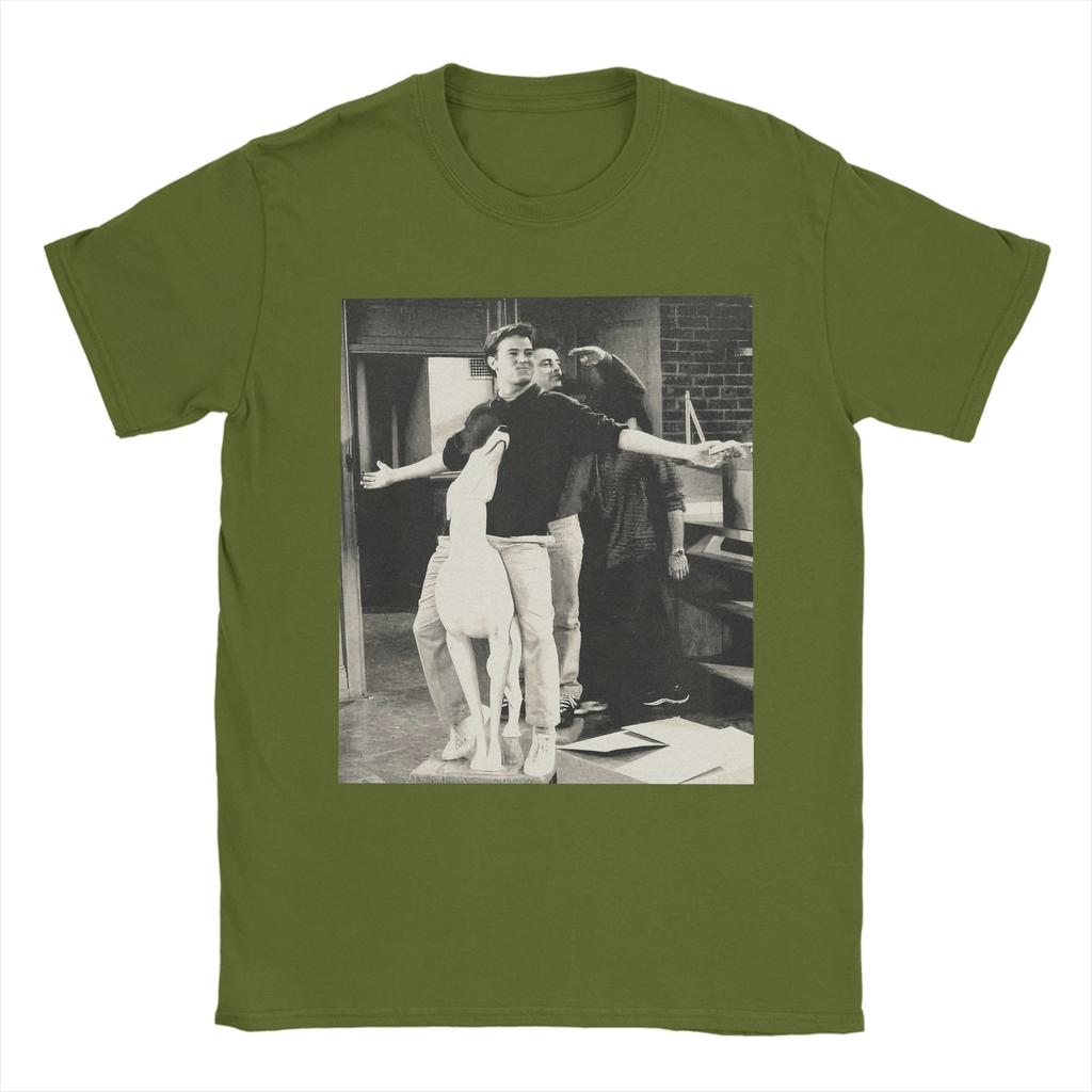 Vänner TV-serie Joey Tribbiani Chandler Bing T-shirt för män Unik 100% bomulls t-shirt Kortärmad t-shirts 4XL 5XL Kläder