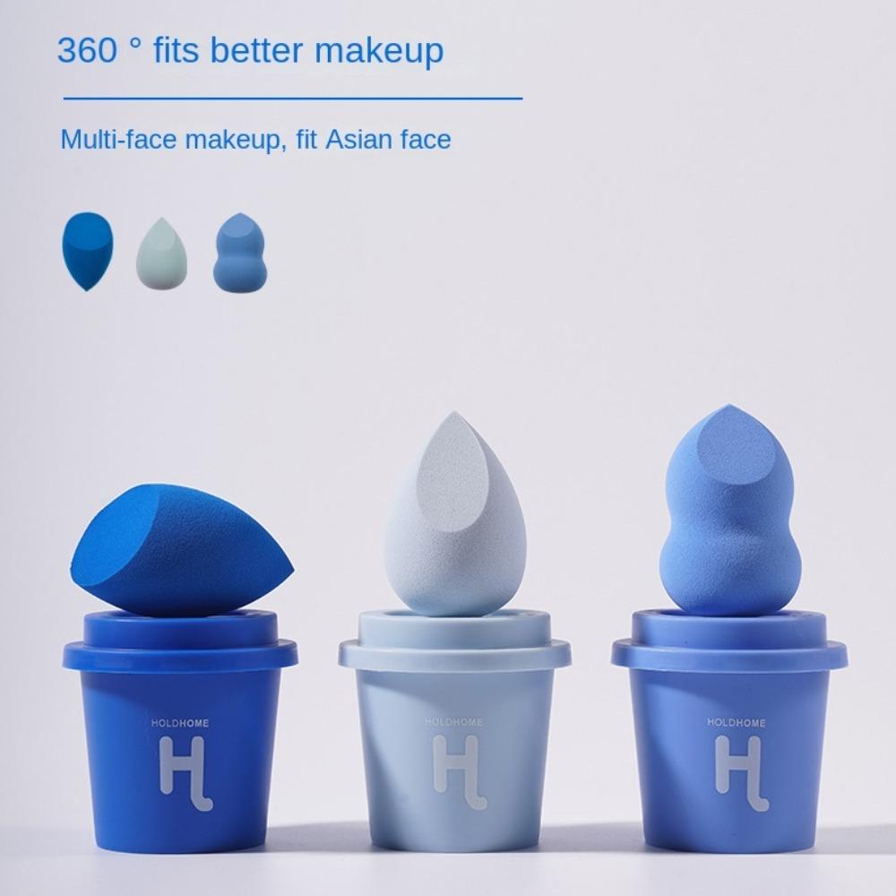 

Puffs Box Makeup Sponge Set Coffee Cup Type Gourd Water Drop Puff Beauty Egg Set Women