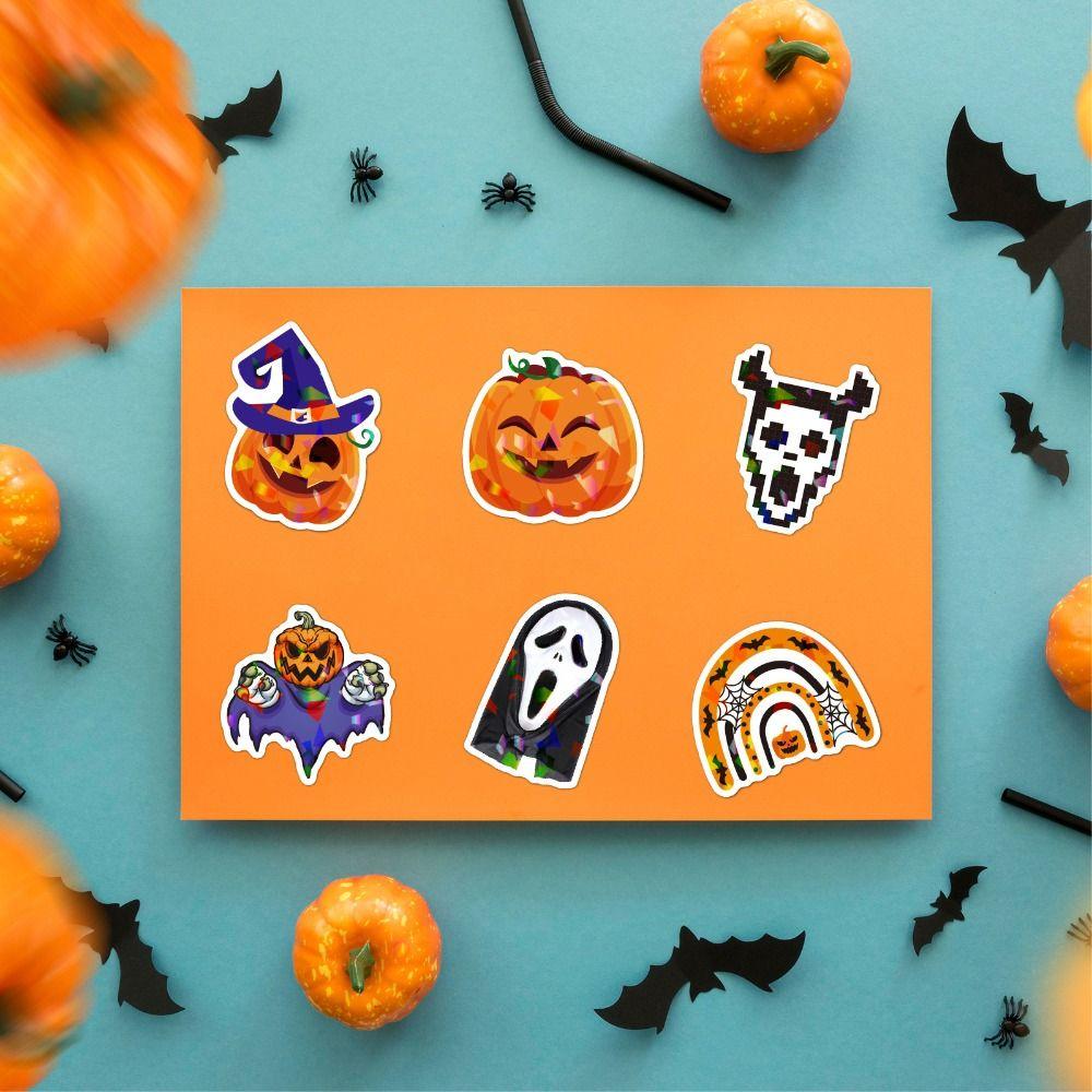 Decorative Decals DIY Pumpkin Stickers Party Decor Halloween Stickers 50pcs/set   Suitcase