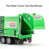 1:32 Toy Garbage Classification Sanitation Truck Models Alloy Diecast Flatbed Trucks Sound Light Doors Opened Pull Back Kid Gift