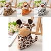 Cute Jungle Animal Plush Keychain Adorable Cartoon Backpack Accessory Stuffed Toy