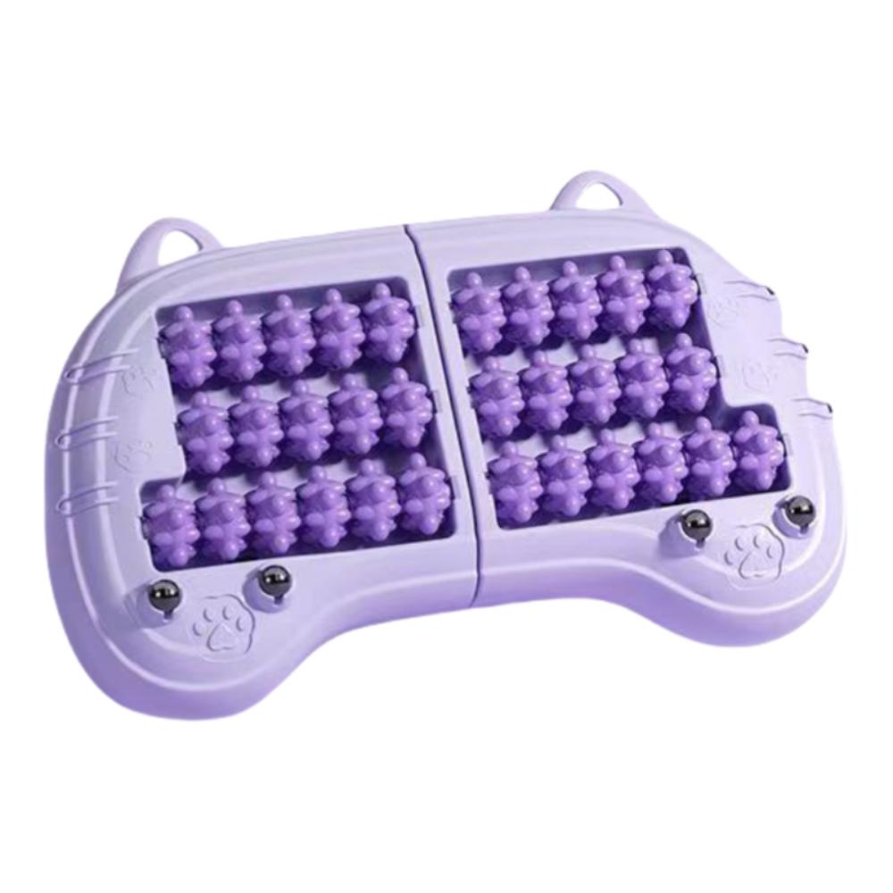 

Массажер для ног роликовый раздельного типа, улучшает кровообращение, снимает боль, массажер для акупунктурных точек стопы, акупрессурная терапия, портативный фиолетовый