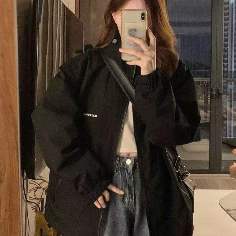 New Style Jacket for Women Korean Style Loose Casual Spring and Autumn Outdoor Machine Jacket Top