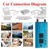 2000/4000/6000W 4USB Inverter Voltage Transformer Converter Solar Inverter DC 12V to AC 220V 50Hz LED Display Inverter+Socket