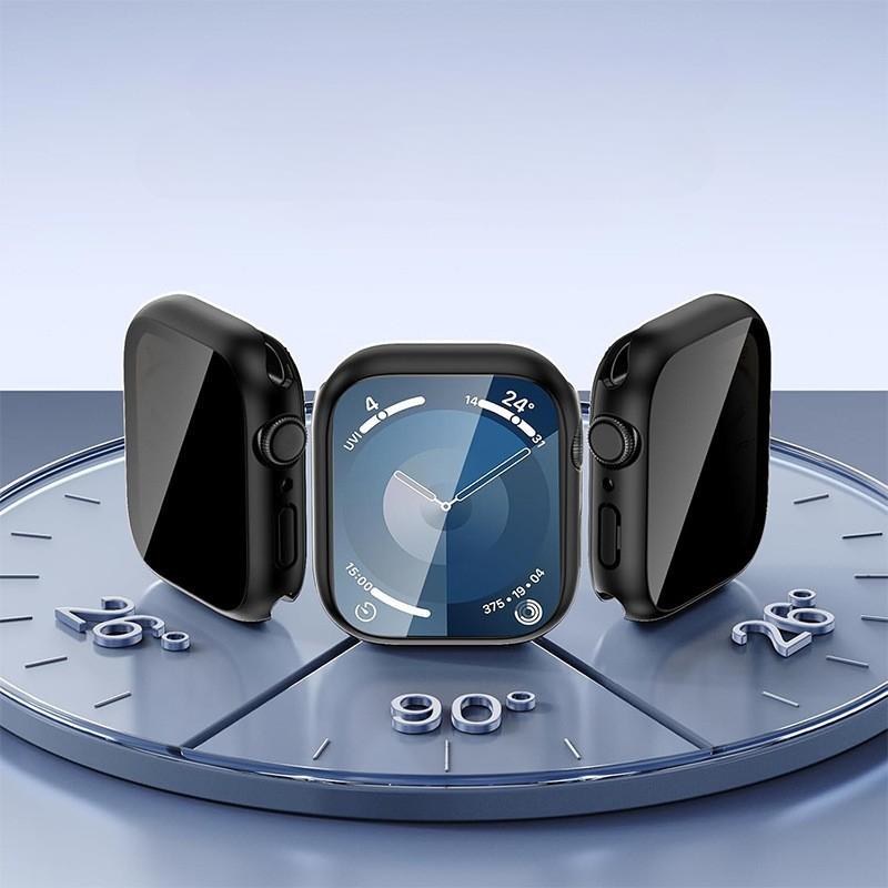For Apple Watch Case 46mm 45mm 40mm 41mm 44mm Privacy Screen Protector Covse For iWatch Series 10 9 8 7 6 4 SE Protection Bumper