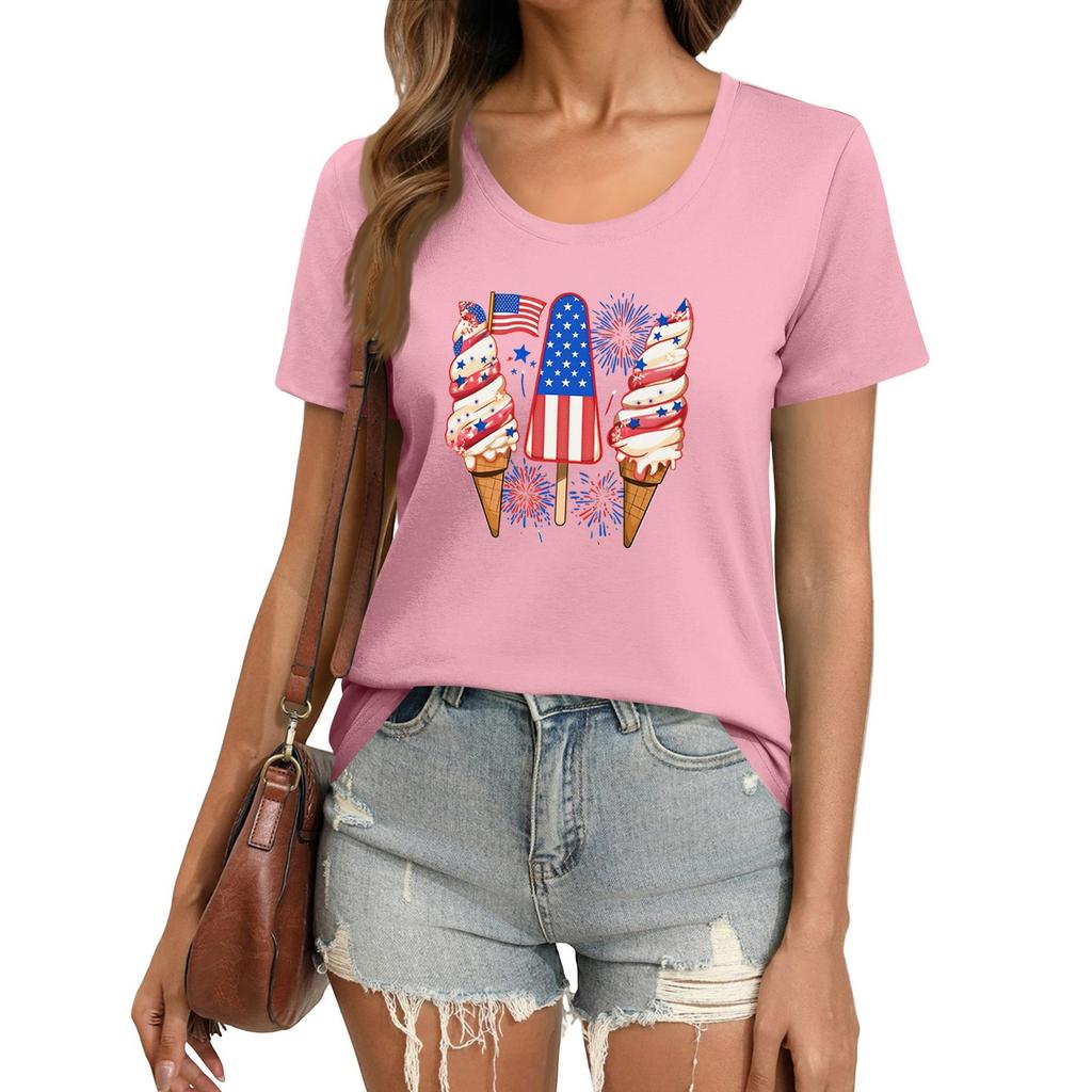 T Shirts Short Sleeve Tees For Women Fashion Tops Lightweight Soft Casual Summer Outfits Clothes