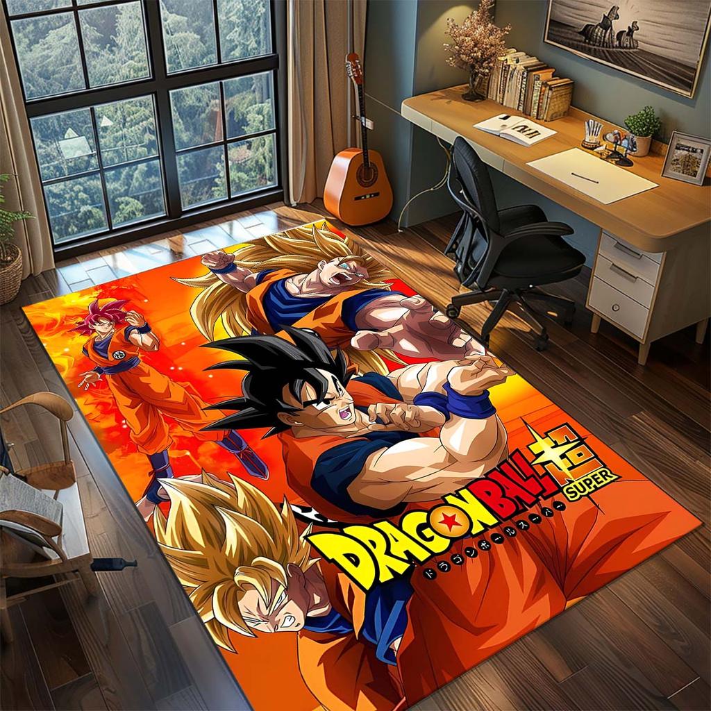 Dragon Ball Goku Anime Koberec Velký Koberec Protiskluzová Omyvatelná Podložka do Domácnosti Herní Místnost Ložnice Domácí Dekorace -QJY