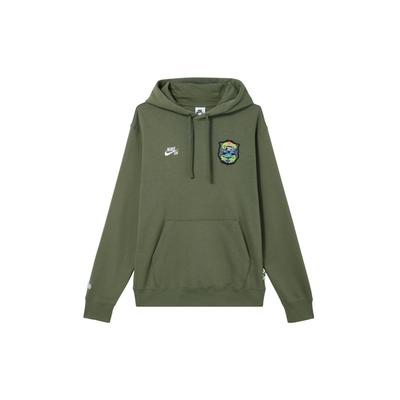Nike SB Vzorová mikina s kapucí Unisex mikiny Olivově zelená FZ4099222