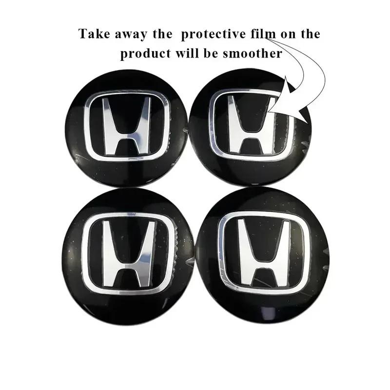 56/60/65mm Car Wheel Center Hub Sticker for Honda Mugen Accord HRV Fit Jazz City Civic Inspire CRV Odyssey Jade Accessories