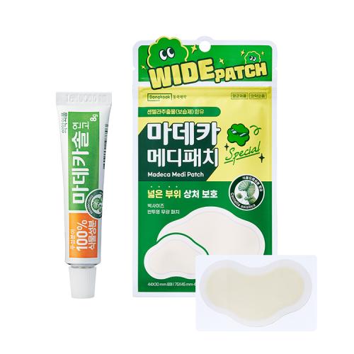 DongKook Pharmaceutical Madecassol Ointment 8g + Medi-Patch Special Wide Mixed Type 12ea Set FREE