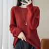 2025 Women's French Tencel Wool Knitwear: Autumn/Winter Seamless, Loose, Slimming, Lightweight, Warm, and Comfortable Sweater