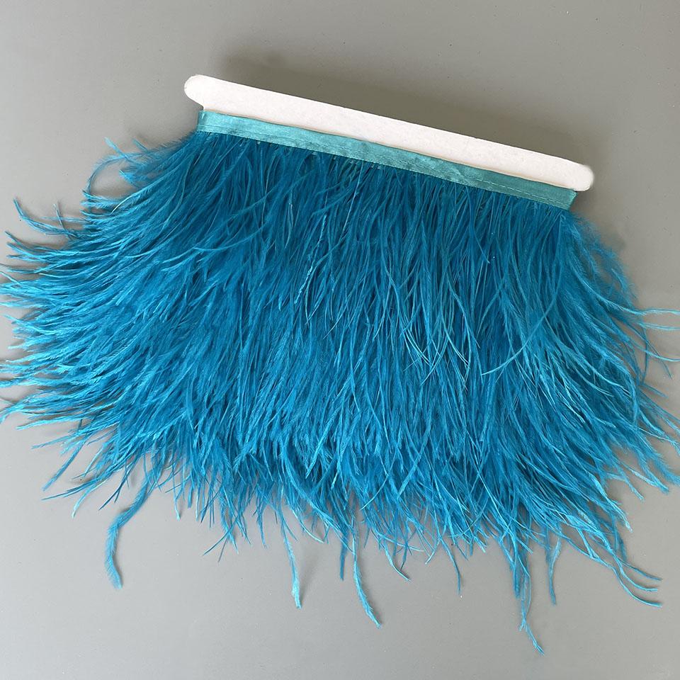 FeatherOstrich Feathers Trim 10 Meter 13-18 CM Feather Plumes Ribbon Selvage For DIY Wedding Dress Decoration Crafts Accessories