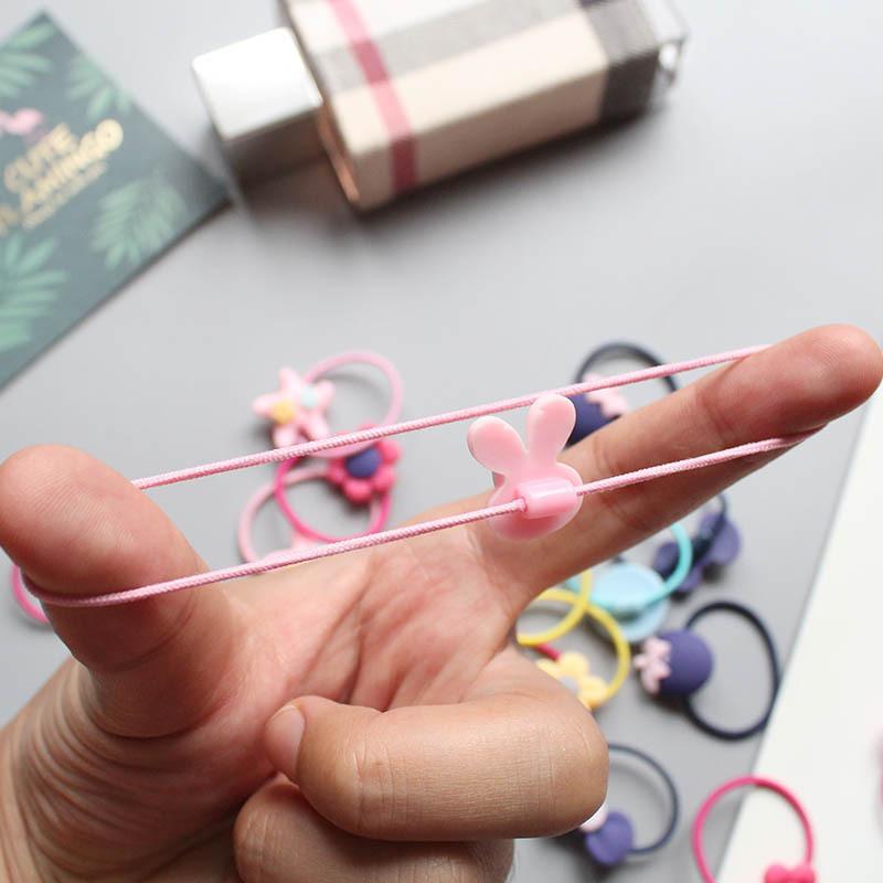 20PCS Children Hair Ties Headdress Not Hurt Scrunchies Girls Elastic Hair Band Kids Hair Rope Rubber Band Set Hair Accessories
