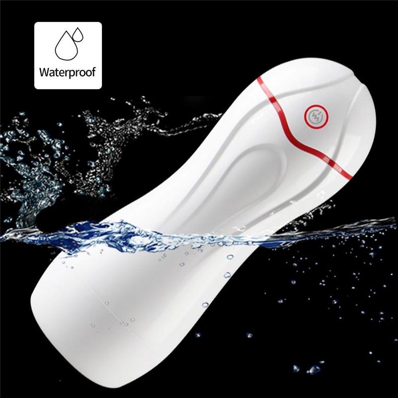 Electric Male Masturbator Vacuum Cup Sucking Vibration USB SVagina Strong Automatic Voice Sex Toys