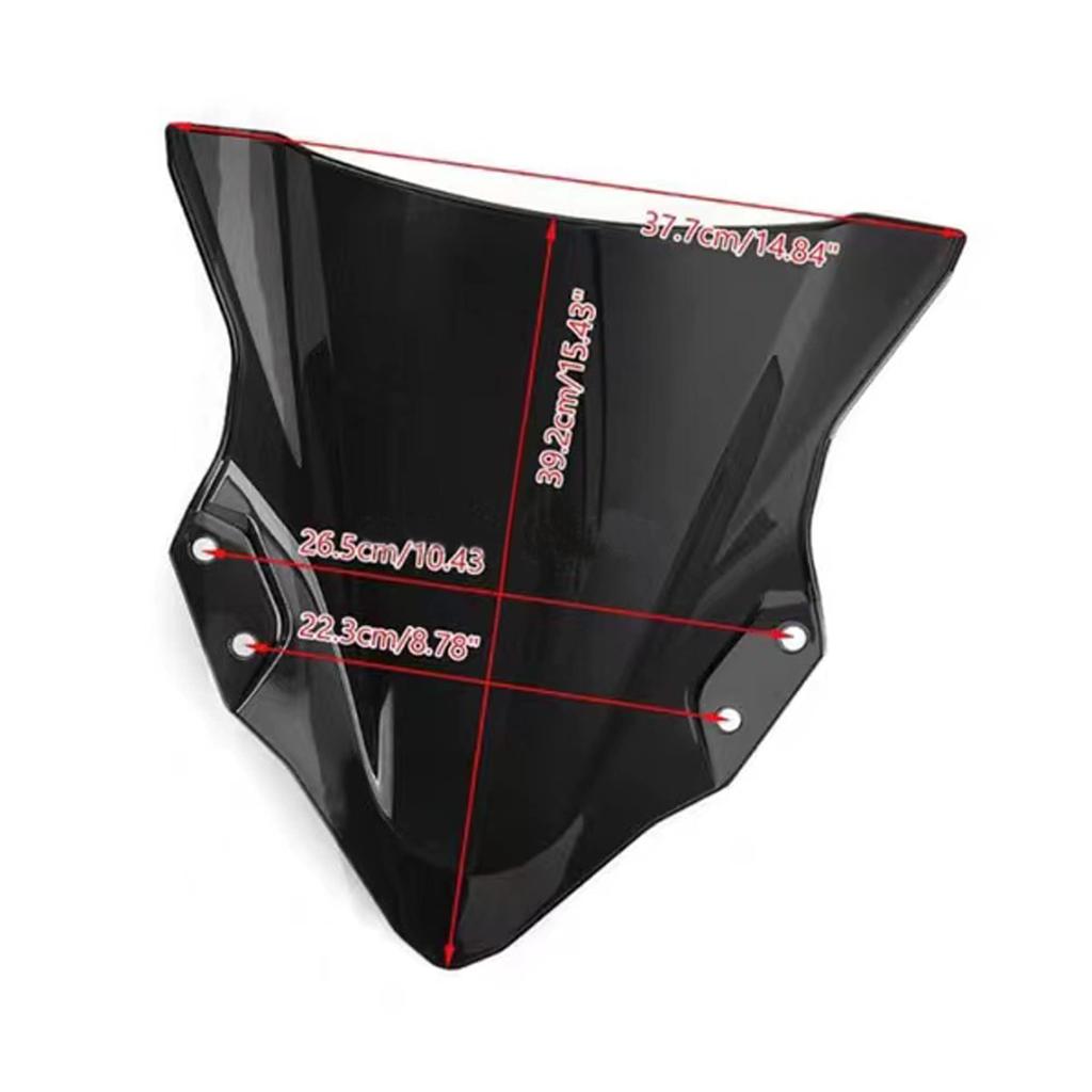 Compatible with Ninja Ninja and EX400 Front PC Glass Front Wind Deflector Front Body Mount Rain Motorcycle Custom Parts 400, 250, Models Windshield,