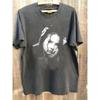 Charcoal Gray T-shirt for Men and Women, 90s Lana Del Rey Music Shirt Pattern T-shirt