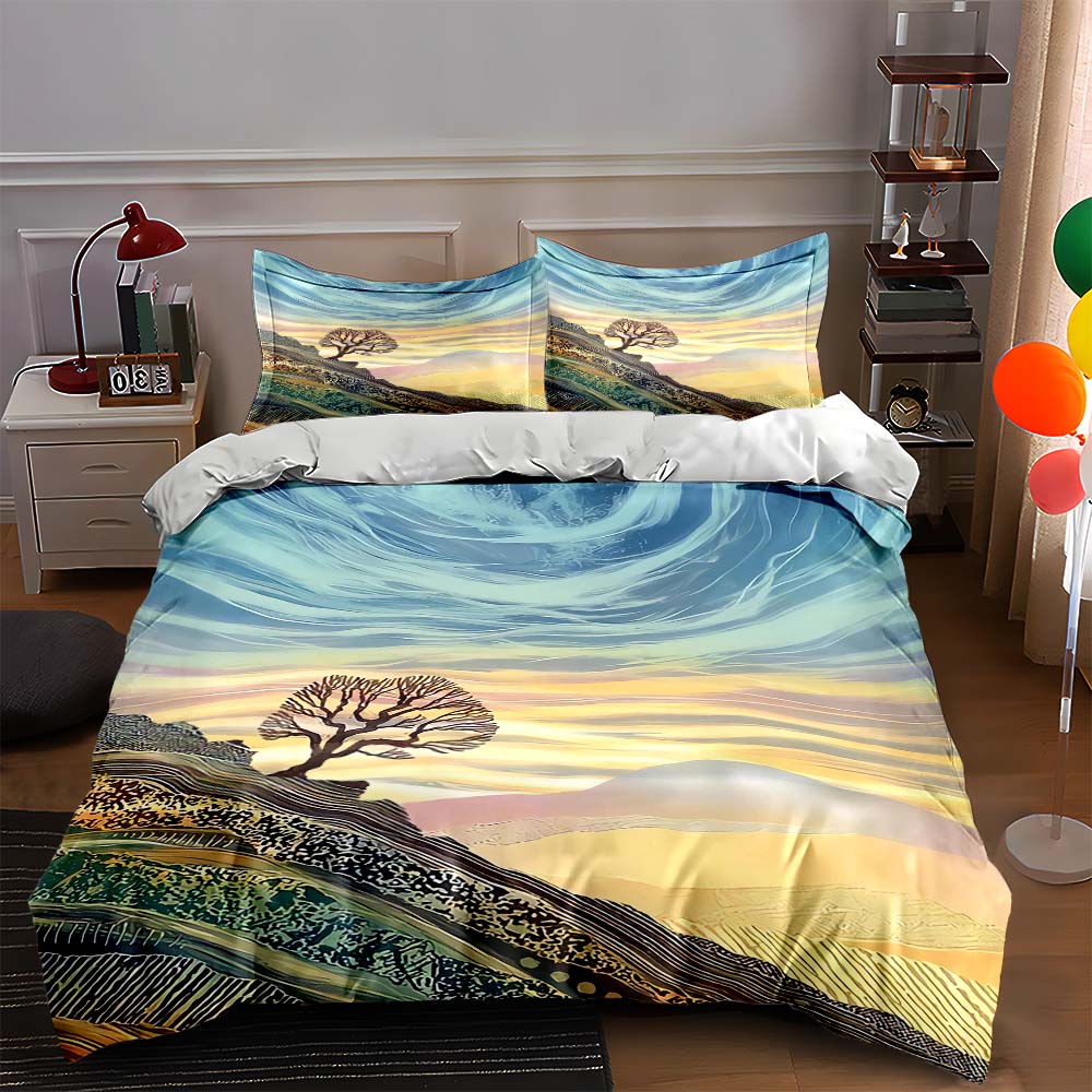 

Abstract, nature-inspired, scenic. Bedding Duvet cover sets Duvet covers Pillowcases gifts (1 * Duvet Cover 2 * Pillowcases, without duvet insert) 135x200cm
