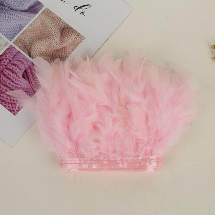 Handgefertigte Federstoffstreifen für DIY-Schmuck & Rockdekoration