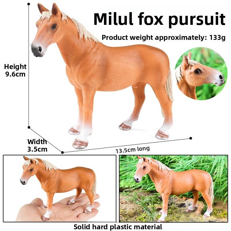 Wild Animal Model Kids Educational Toy Plastic Horse Figurine For Children Play